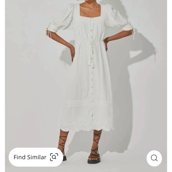 Cleobella Dresses & Skirts - Cleobella Ivory Midi Dress Sz XS